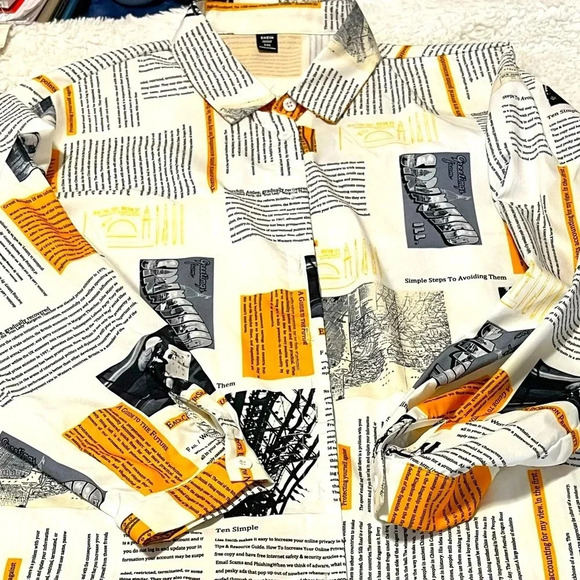 Allover Print Blouse Eye catching design adds pop to your wardrobe Shein - Picture 3 of 12